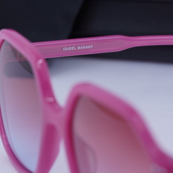 🕶️New Isabel Marant IM 0049/G/S MU1 Sunglasses - Fuchsia Frame, Plum Lenses - Picture 7 of 11